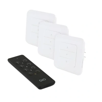 Imagen de Pack de 3 Interruptores Persianas + Mando a Distancia WiFi y DIO 1.0. (433mhz)