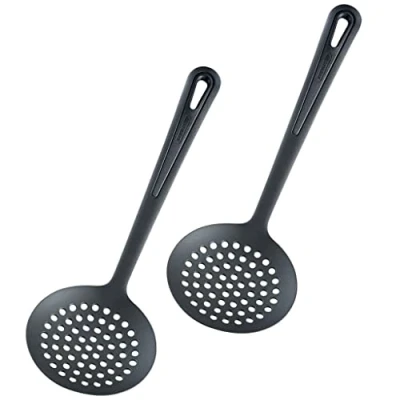 Imagen de Westmark Gentle Plus 285022E5 Cuchara espumadera (2 unidades, resistente al calor hasta 270 C/518 F, longitud: 32,2 cm), color negro