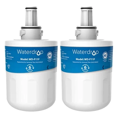 Imagen de Waterdrop DA29 00003F Filtro para Refrigerador, Reemplazo Samsung® Aqua Pure Plus 00003F, HAFIN1, 00003A, 00003B, 00003A B, DA61 00159A, DA97 06317A, Paquete Puede Variar (2)
