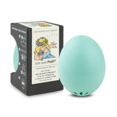 Imagen de Buen Humor PiepEi Turquesa Cantar Huevos para cocinar de 3 Grados dureza Regalo Cocina Divertida Music Eggtimer Brainstream