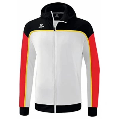 Imagen de erima Change by Chaqueta de Entrenamiento con Capucha, blanco/negro/rojo, M para Hombre