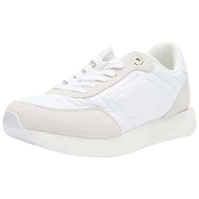 Imagen de Tommy Hilfiger Essential Runner Zapatillas, Mujer, Talla: 37, White Zapatos