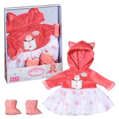 Imagen de Baby Annabell Deluxe Tutu Set 709733, Conjunto súper Suave para muñecas de 43 cm, Incluye Ropa y Zapatos, Muñeca no incluida, Adecuado niños a Partir 3 años