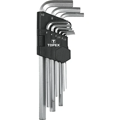Imagen de Topex 35D956 Pack de 9 llaves Allen largas
