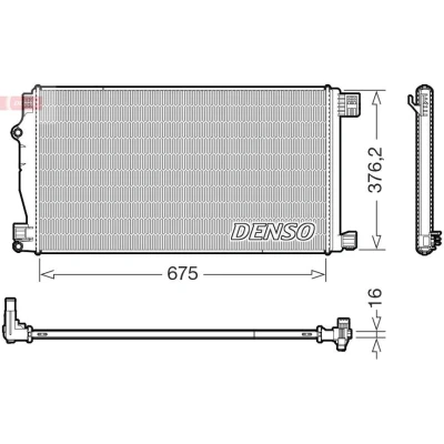 Imagen de Radiador, refrigeración del motor DENSO DRM50147