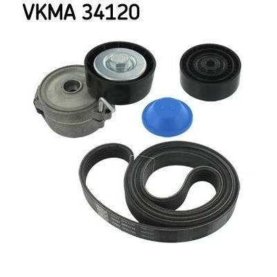 Imagen de SKF VKMA 34120 Juego de correas trapeciales poli V FORD: S Max Mk1, MONDEO 4 Stufenheck, Turnier