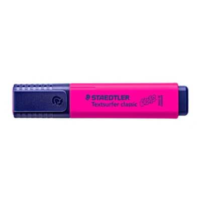 Imagen de Staedtler Rotulador Textsurfer Classic, magenta, gran capacidad de marcado y vida útil, secado rápido, punta biselada 1 5 mm, 10 subrayadores, 364 C 20