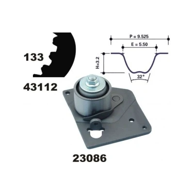 Imagen de MAPCO 23103 Kit de correa distribución 133 RENAULT: LAGUNA 2, MEGANE 2 Grandtour, SUZUKI: Grand Vitara SUV