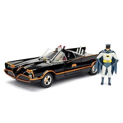 Imagen de Jada Batmóvil Coche Metal 1966 Classic Serie TV con Figura 1:24 coleccionismo, Color negro (253215001)
