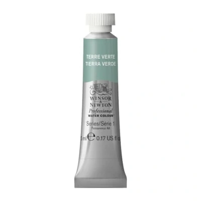 Imagen de Winsor &amp; Newton Acuarela Profesional Pintura de Acuarela, Alta Luminosidad, Resistente a la Luz, Calidad Archivo, Tubo 5ML, Color Tierra Verde
