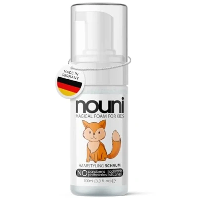 Imagen de Espuma de peinado para niños fragancia neutra sin parabenos, siliconas, sulfatos ni colorantes vegana niñas y nouni kids 100ml