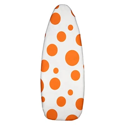 Imagen de Cofan Funda para Tabla de Planchar Acolchada Algodón Medidas: 140 x 60 cm Estampado Blanco con Lunares