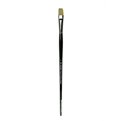 Imagen de Winsor &amp; Newton Pinceles Winton para óleo o acrílico, pelo de cerda, mango largo,plano corto nº 8
