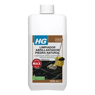 Imagen de HG Limpiador Abrillantador uso Diario, Restaura el Brillo de la Piedra Natural y Mármol, Aroma Fresco 1 litro (221100130)