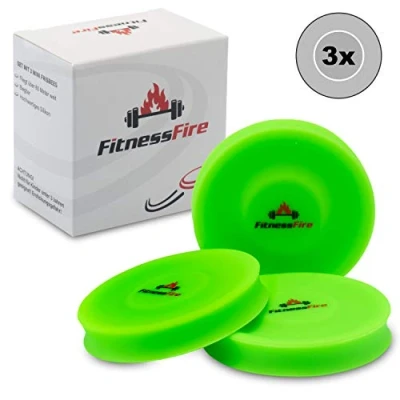 Imagen de Set de 3 Mini Frisbee El pequeño Disco Vuela más 60 Metros Nuevo Deporte Moda Alternativa al Habitual Verde