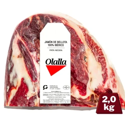 Imagen de 2 kg Jamón de bellota 100% Ibérico Olalla Deshuesado Punta Jamon Iberico elaboración tradicional Embutidos ibericos