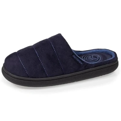 Imagen de Isotoner Zapatillas para hombre, ultra cómodas, efecto rebote con un aspecto muy moderno, azul marino, 42 EU