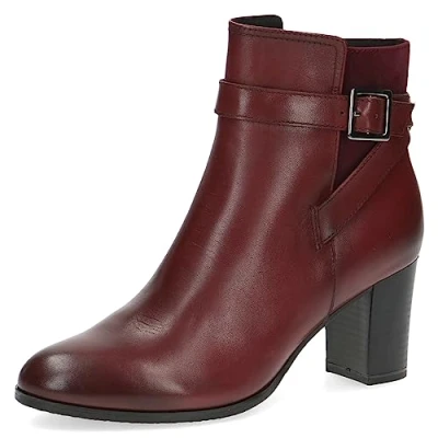 Imagen de CAPRICE 9 25327 41, Botines de tacón con cordones para Mujer, Rojo (Bordeaux Comb), 37.5 EU