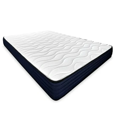 Imagen de mattfy Colchón Viscoelástico Reversible Kloe 135 x 180, Firmeza y Confort, Cara Invierno/Verano, Altura 20cm