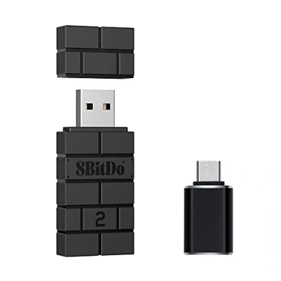 Imagen de Mcbazel Wireless 8 bit USB Adapter 2 with OTG Accessory Compatible OLED Switch/NS Switch/PS5/PS4/PC/Raspberry Pi