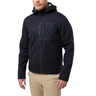 Imagen de Jack Wolfskin Kaminfeuer Sudadera con Capucha Jkt M Chaqueta, Azul Marino Oscuro, S para Hombre