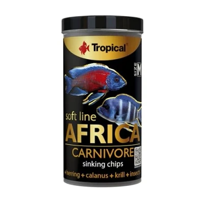 Imagen de Soft Line Africa Carnivore Size M 250ml / 130g el alimento Blando en Forma de Chips alimenticios Que se Hunden para los Peces carnívoros y omnívoros africanos