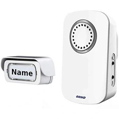 Imagen de ORNO Erato Timbre Inalámbrico Exterior Impermeable con Control de Volumen y Alcance 100m, 230V