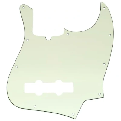Imagen de Musiclily Pro 10 Agujeros Estilo Moderno J Bass Pickguard Golpeador para Bajo Jazz de Fabricación Americana 4 Cuerdas,4 capas Marfil