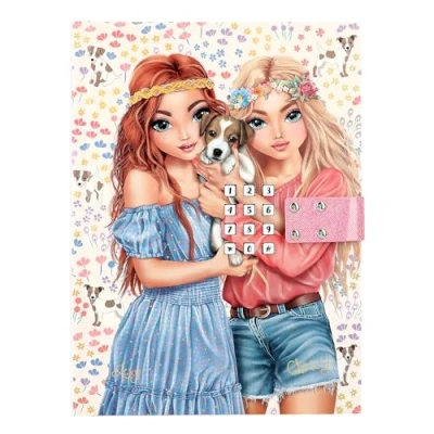 Imagen de Depesche 12970 TOPModel Velo Fleur Agenda con código numérico y Sonido, Libro 80 páginas rayadas e ilustradas en Color, Multicolor (0012970)
