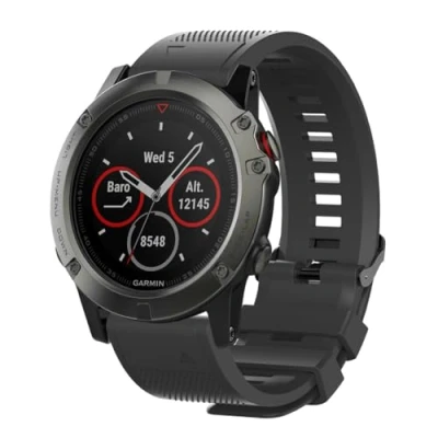 Imagen de INF pulsera compatible con Garmin Fenix 5 Plus/Fenix 5/Forerunner 935/Fenix 6/Fenix 3/Fenix 5X/Fenix 6X, correa de reloj 26 mm, deportiva silicona