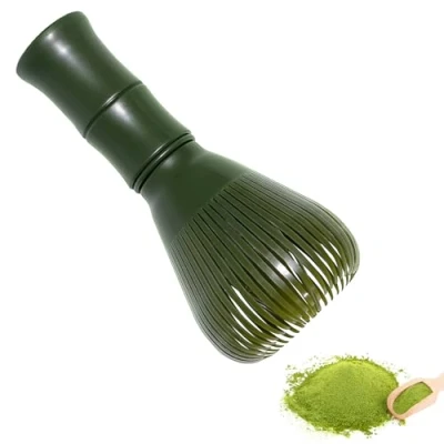Imagen de fouet matcha en naturel, fouets à matcha, chasen ceremonie japonais, bambou thé pour la cérémonie du thé, boisson, Matériau résine, Vert