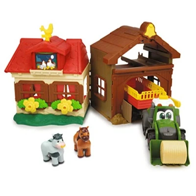 Imagen de Dickie Happy Farm Granja 49 cm con Sonido y Tractor Animales, Multicolor, Größe: 38 (3818000)
