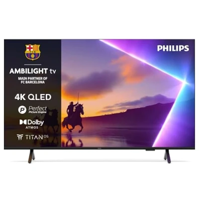 Imagen de TV QLED 43&quot; Philips Ambilight 43PUS8510/12, UHD 4K, Titan OS, Smart TV, Pixel Precise Ultra HD, Dolby Atmos, Negro mate