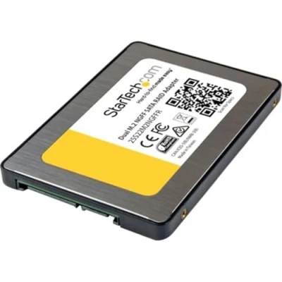 Imagen de StarTech.com 25S22M2NGFFR Adaptador Doble M.2 NGFF a SATA con Raid y Soporte para Trim
