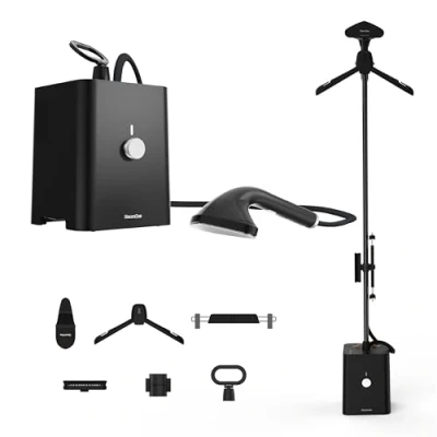 Imagen de STEAMONE Plancha Vertical Vapor Profesional 2900W 125g/min 10bars SteamCube Planchado y Horizontal 90min de autonomía (2500ml) Elimina el 99,99% las Impurezas