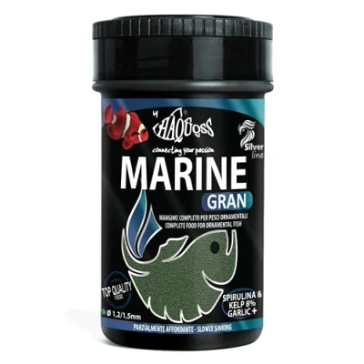 Imagen de Haquoss Marine Gran Gourmet Comida de Gránulos para Peces Marinos Tropicales, 100 ml/55 gr