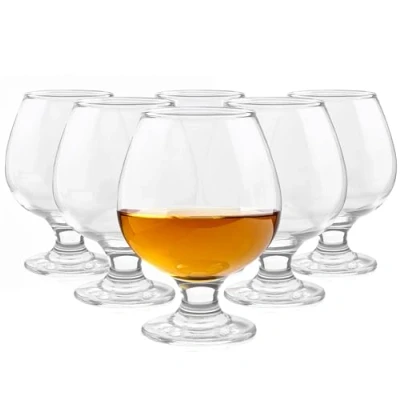 Imagen de Glasmark KROSNO, 350 ml, juego de 6, cristal coñac, brandy, vasos giratorio brillante, giratorio, perfecto para el hogar, restaurantes y fiestas, apto lavavajillas