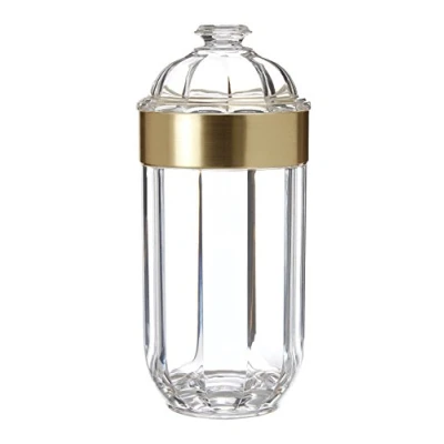 Imagen de Premier Housewares Bote para Transparente, acrílico, Color Dorado, Medium