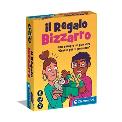 Imagen de Clementoni Party Game El Regalo extraño Mesa, baraja de Cartas, Juego Sociedad para Adultos, 3 6 Jugadores Made in Italy, Color Italiano, Small (16777)