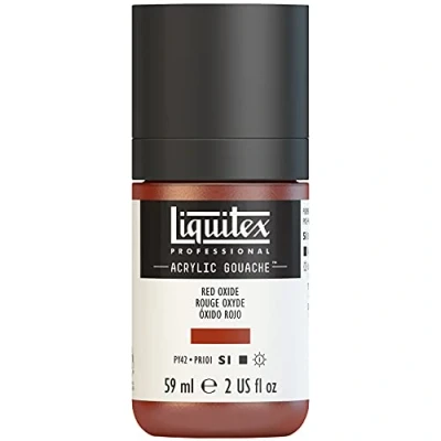 Imagen de Liquitex Professional Gouache acrílico extrafino viscocidad Baja, Tubo 59 ml, Rojo óxido