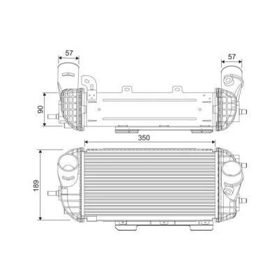 Imagen de VALEO 818538 Intercooler Aluminio sin sensor