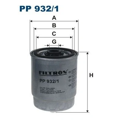 Imagen de Filtro combustible FILTRON PP 932/1