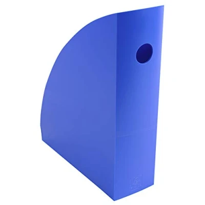 Imagen de Exacompta 18279D 6 Revisteros para documentos en formato A4 +, de gran capacidad y estable. 266x82x305mm MAG CUBE Azul hielo