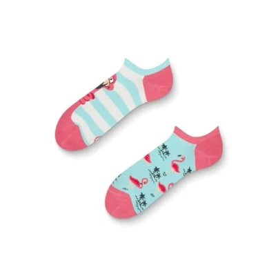 Imagen de Dedoles Calcetines Unisex Hombre Mujer y Niños Algodón muchos diseños divertidos diferente izquierda derecha, color: Rosa, diseño: Flamenco enredado (sneaker), tamaño: 39 42