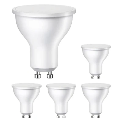 Imagen de ledscom.de 5 unidades Bombilla LED GU10, PAR16, blanco cálido (2700 K), 7 W, 630 lm, 103, mate