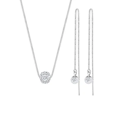 Imagen de Elli Juego de joyas mujer con plata, cristal, 45 cm