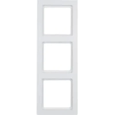 Imagen de Hager Berker marco 3 elementos q3 blanco polar Ref. 6510830003