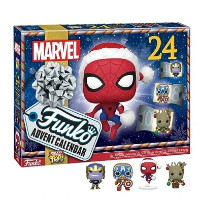 Imagen de Funko Advent Calendar: Marvel Holiday Groot Comics Cómics 24 Días de Sorpresas Minifigura Vinilo Coleccionables Caja Misteriosa Idea Regalo Xmas