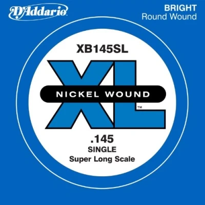 Imagen de D&#039;Addario XB145SL .145 Nickel Wound Super Long Scale Single String for Bass Guitar
