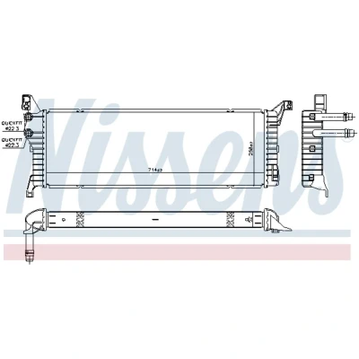 Imagen de NISSENS 606087 Refrigerador baja temperatura, aire de admisión